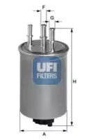 24.115.00 UFI Топливный фильтр 24.115.00 UFI Топливный фильтр