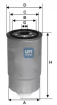 24.394.00 UFI Топливный фильтр 24.394.00 UFI Топливный фильтр