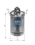 24.400.00 UFI Топливный фильтр 24.400.00 UFI Топливный фильтр