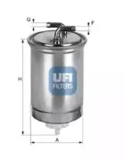 24.435.00 UFI Топливный фильтр 24.435.00 UFI Топливный фильтр