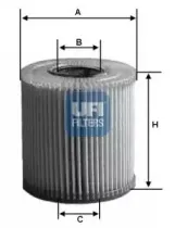 25.022.00 UFI Масляный фильтр 25.022.00 UFI Масляный фильтр