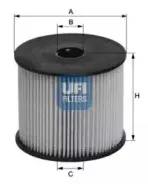 26.003.00 UFI Топливный фильтр 26.003.00 UFI Топливный фильтр