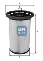 26.025.00 UFI Топливный фильтр 26.025.00 UFI Топливный фильтр