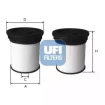 26.047.00 UFI Топливный фильтр 26.047.00 UFI Топливный фильтр