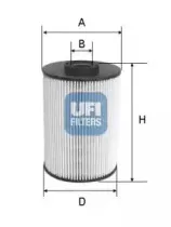 26.055.00 UFI Топливный фильтр 26.055.00 UFI Топливный фильтр