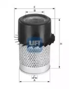 2720200 UFI Воздушный фильтр 2720200 UFI Воздушный фильтр