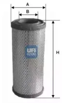27.396.00 UFI Воздушный фильтр 27.396.00 UFI Воздушный фильтр
