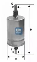 31.510.00 UFI Топливный фильтр 31.510.00 UFI Топливный фильтр