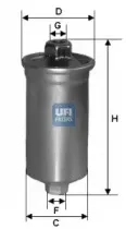 31.699.00 UFI Топливный фильтр 31.699.00 UFI Топливный фильтр