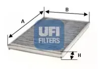 54.120.00 UFI Фильтр, воздух во внутренном пространстве 54.120.00 UFI Фильтр, воздух во внутренном пространстве
