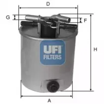 55.392.00 UFI Топливный фильтр 55.392.00 UFI Топливный фильтр