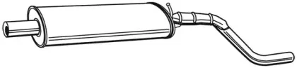 21928 WALKER Глушитель выхлопных газов конечный 21928 WALKER Глушитель выхлопных газов конечный