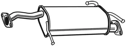 22408 WALKER Глушитель выхлопных газов конечный 22408 WALKER Глушитель выхлопных газов конечный