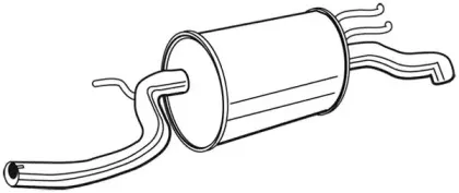 22748 WALKER Глушитель выхлопных газов конечный 22748 WALKER Глушитель выхлопных газов конечный