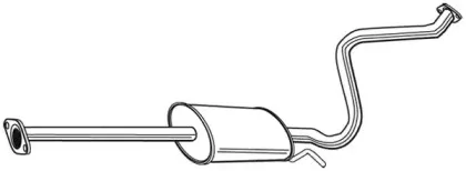 23043 WALKER Средний глушитель выхлопных газов 23043 WALKER Средний глушитель выхлопных газов