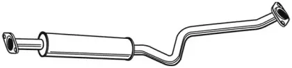 23484 WALKER Средний глушитель выхлопных газов 23484 WALKER Средний глушитель выхлопных газов