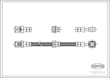19032169 CORTECO Тормозной шланг 19032169 CORTECO Тормозной шланг