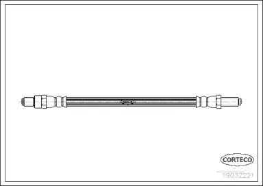 19032221 CORTECO Тормозной шланг 19032221 CORTECO Тормозной шланг