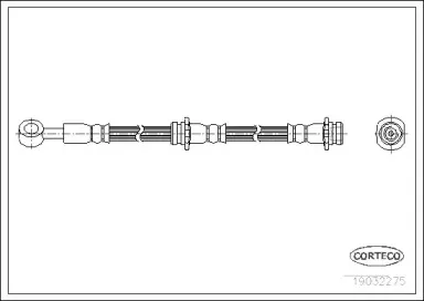 19032275 CORTECO Тормозной шланг 19032275 CORTECO Тормозной шланг