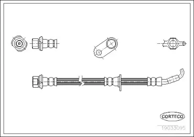 19033095 CORTECO Тормозной шланг 19033095 CORTECO Тормозной шланг