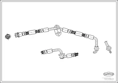 19033601 CORTECO Тормозной шланг 19033601 CORTECO Тормозной шланг