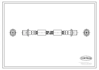 19035061 CORTECO Тормозной шланг 19035061 CORTECO Тормозной шланг