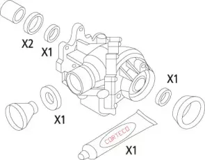 19535954 CORTECO Комплект прокладок, дифференциал 19535954 CORTECO Комплект прокладок, дифференциал