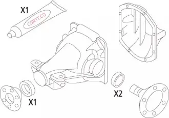 19536139 CORTECO Комплект прокладок, дифференциал 19536139 CORTECO Комплект прокладок, дифференциал