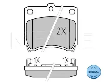 0252135514W MEYLE Комплект тормозных колодок, дисковый тормоз 0252135514W MEYLE Комплект тормозных колодок, дисковый тормоз