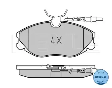 0252167419W MEYLE Комплект тормозных колодок, дисковый тормоз 0252167419W MEYLE Комплект тормозных колодок, дисковый тормоз