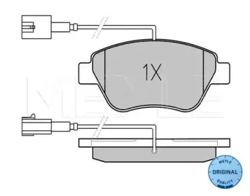 0252370517W MEYLE Комплект тормозных колодок, дисковый тормоз 0252370517W MEYLE Комплект тормозных колодок, дисковый тормоз