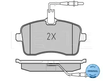 0252413418W MEYLE Комплект тормозных колодок, дисковый тормоз 0252413418W MEYLE Комплект тормозных колодок, дисковый тормоз