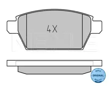 025 245 8114 MEYLE Комплект тормозных колодок, дисковый тормоз 025 245 8114 MEYLE Комплект тормозных колодок, дисковый тормоз