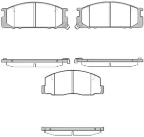 2306.12 ROADHOUSE Комплект тормозных колодок, дисковый тормоз 2306.12 ROADHOUSE Комплект тормозных колодок, дисковый тормоз