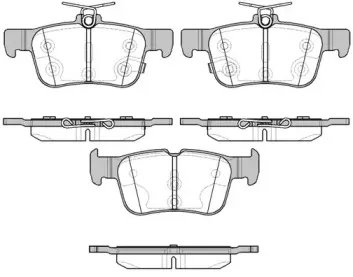 21551.12 ROADHOUSE Комплект тормозных колодок, дисковый тормоз 21551.12 ROADHOUSE Комплект тормозных колодок, дисковый тормоз