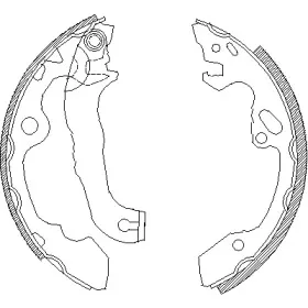 4040.00 ROADHOUSE Комплект тормозных колодок 4040.00 ROADHOUSE Комплект тормозных колодок