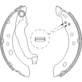 4394.00 ROADHOUSE Комплект тормозных колодок 4394.00 ROADHOUSE Комплект тормозных колодок