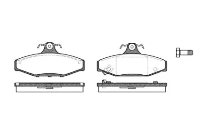 0335.12 REMSA Комплект тормозных колодок, дисковый тормоз 0335.12 REMSA Комплект тормозных колодок, дисковый тормоз