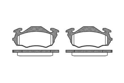 0623.00 REMSA Комплект тормозных колодок, дисковый тормоз 0623.00 REMSA Комплект тормозных колодок, дисковый тормоз
