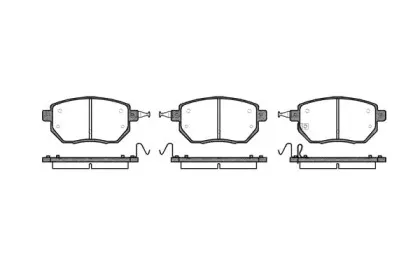 0985.02 REMSA Комплект тормозных колодок, дисковый тормоз 0985.02 REMSA Комплект тормозных колодок, дисковый тормоз