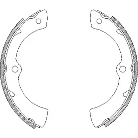 437200 REMSA Комплект тормозных колодок 437200 REMSA Комплект тормозных колодок