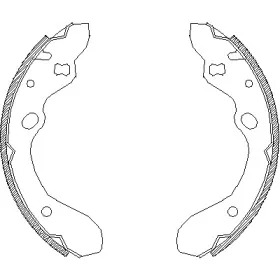 4643.00 REMSA Комплект тормозных колодок 4643.00 REMSA Комплект тормозных колодок