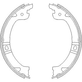 4744.00 REMSA Комплект тормозных колодок, стояночная тормозная система 4744.00 REMSA Комплект тормозных колодок, стояночная тормозная система