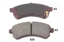 PA025AF JAPANPARTS Комплект тормозных колодок, дисковый тормоз PA025AF JAPANPARTS Комплект тормозных колодок, дисковый тормоз