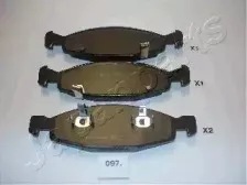 PA-097AF JAPANPARTS Комплект тормозных колодок, дисковый тормоз PA-097AF JAPANPARTS Комплект тормозных колодок, дисковый тормоз