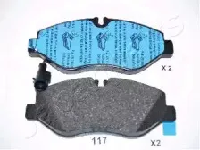 PA-117AF JAPANPARTS Комплект тормозных колодок, дисковый тормоз PA-117AF JAPANPARTS Комплект тормозных колодок, дисковый тормоз