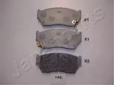 PA-149AF JAPANPARTS Комплект тормозных колодок, дисковый тормоз PA-149AF JAPANPARTS Комплект тормозных колодок, дисковый тормоз