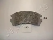 PA-193AF JAPANPARTS Комплект тормозных колодок, дисковый тормоз PA-193AF JAPANPARTS Комплект тормозных колодок, дисковый тормоз