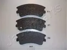 PA-307AF JAPANPARTS Комплект тормозных колодок, дисковый тормоз PA-307AF JAPANPARTS Комплект тормозных колодок, дисковый тормоз