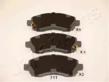 PA-711AF JAPANPARTS Комплект тормозных колодок, дисковый тормоз PA-711AF JAPANPARTS Комплект тормозных колодок, дисковый тормоз